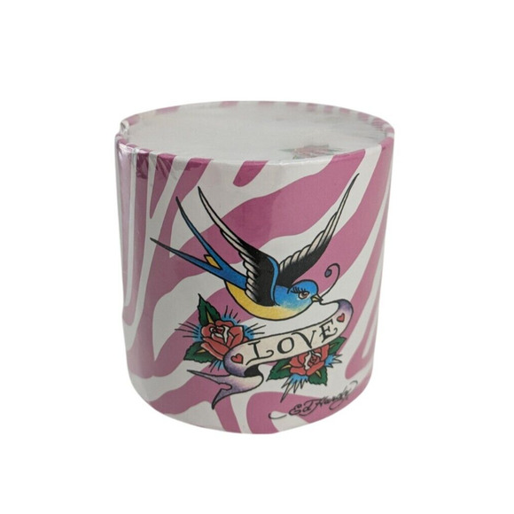 Ed Hardy Round Memo Sticky Note Pad Office Decor Supply Pink Love Tattoo 2012 - Picture 1 of 5